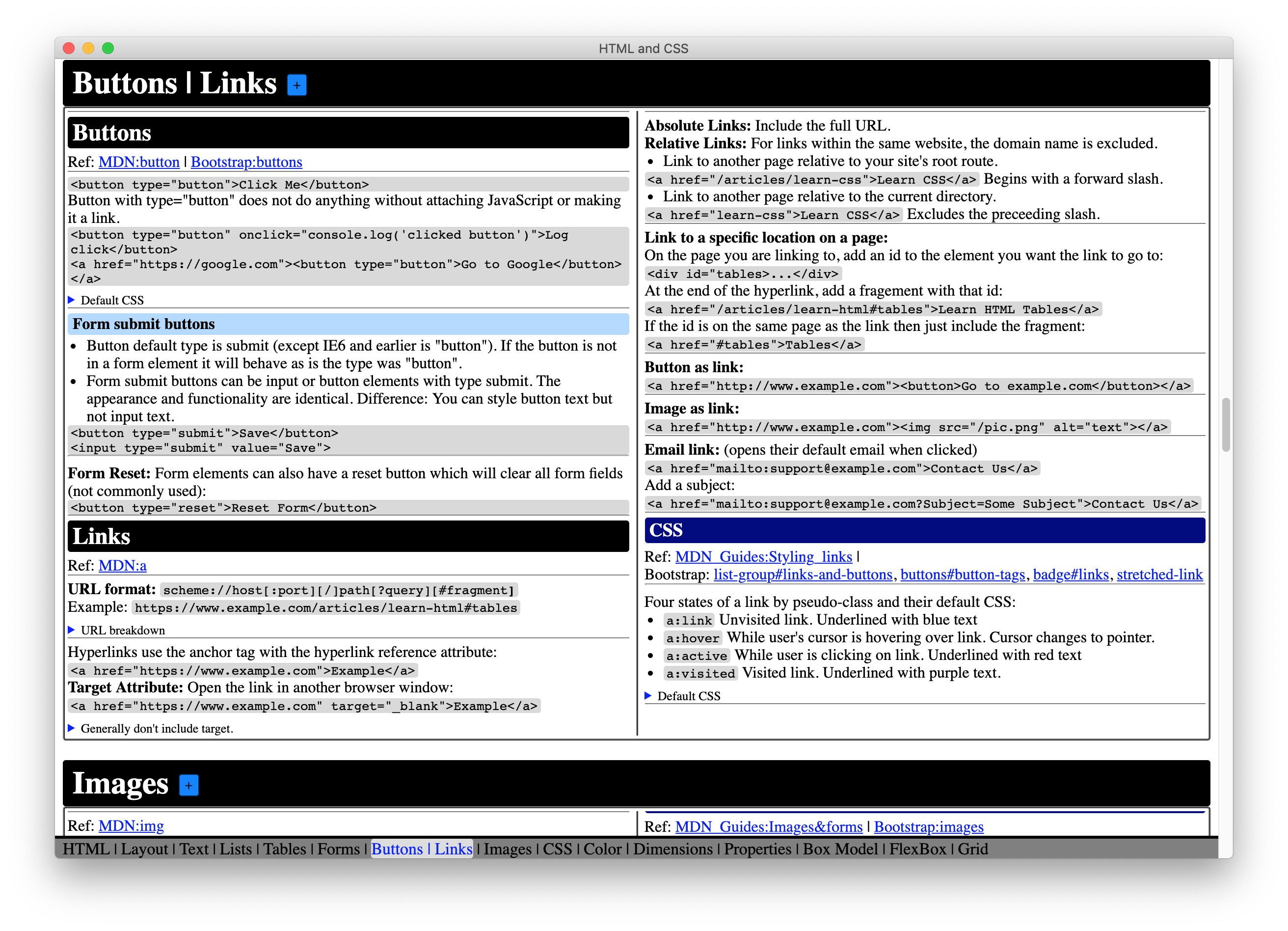 CheatSheet screenshot