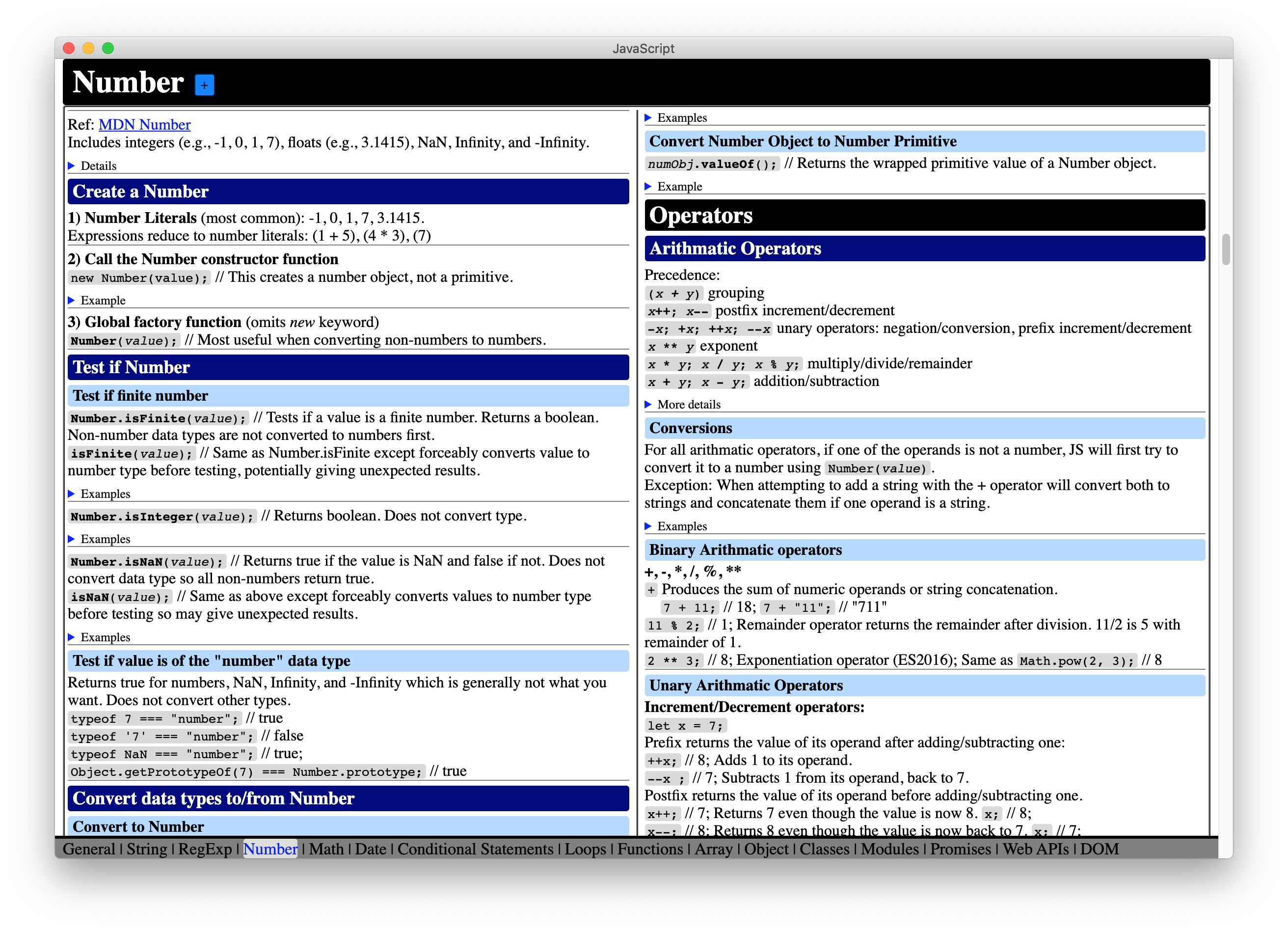 CheatSheet screenshot