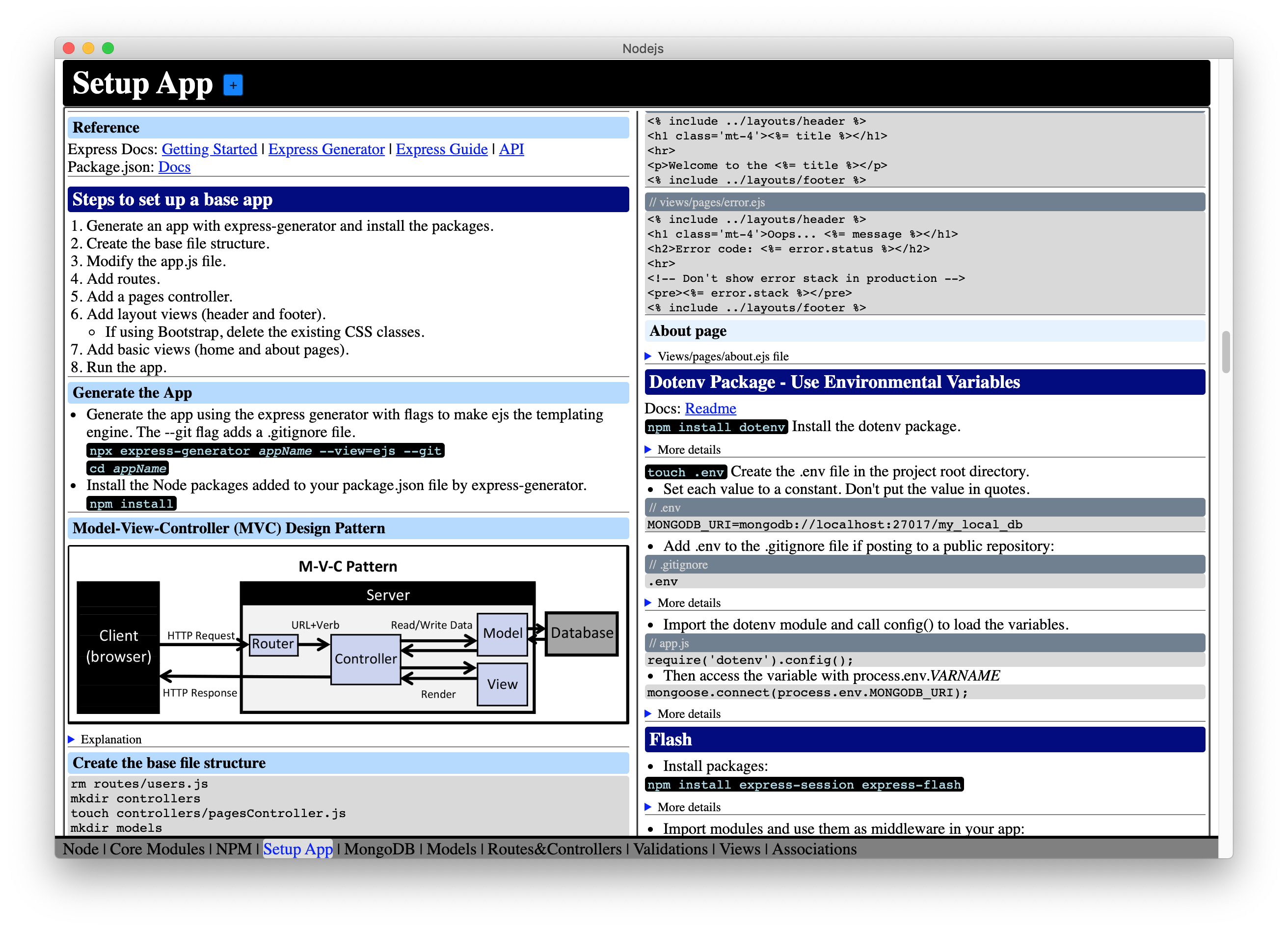 CheatSheet screenshot