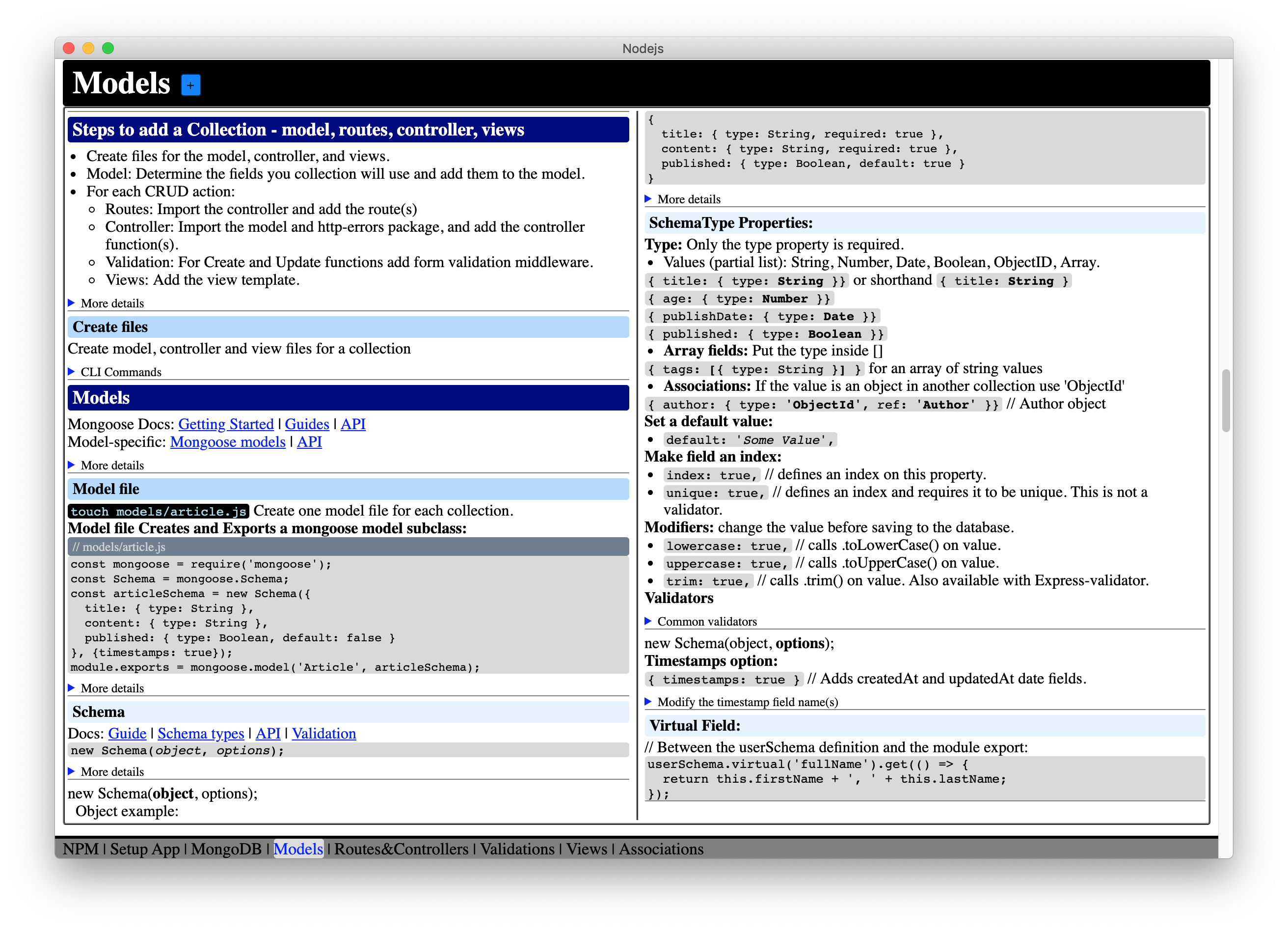 CheatSheet screenshot