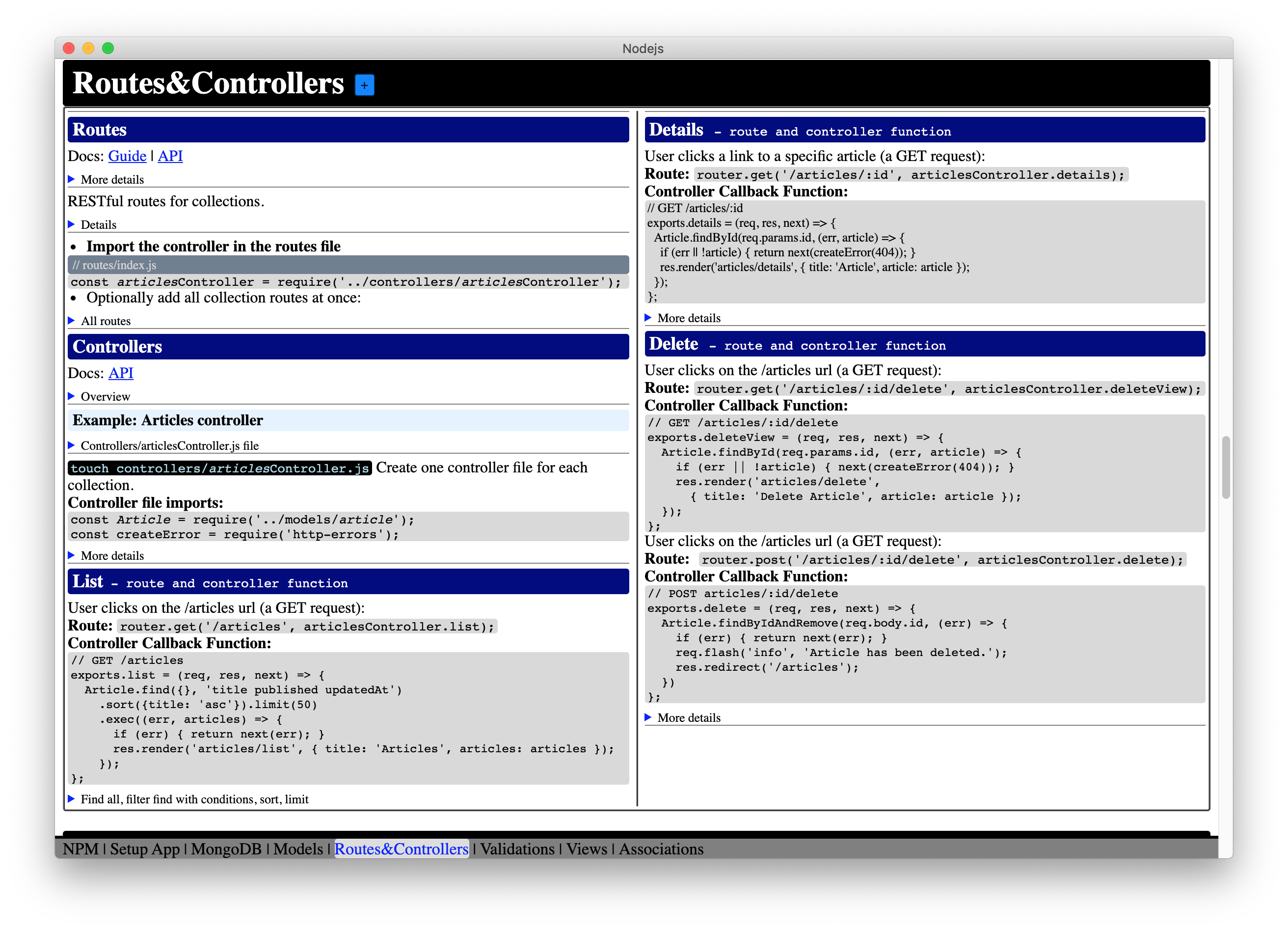 CheatSheet screenshot