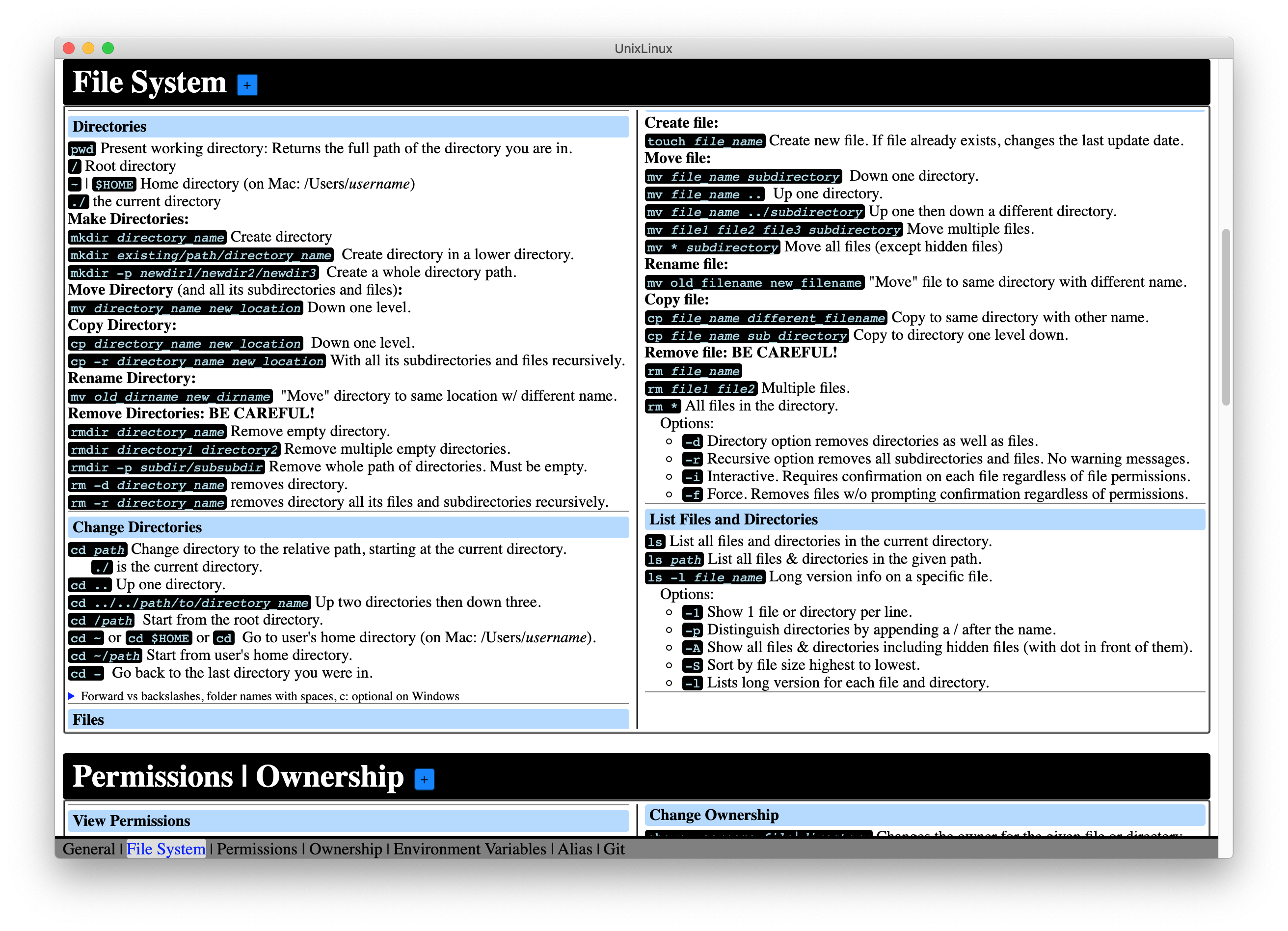 CheatSheet screenshot