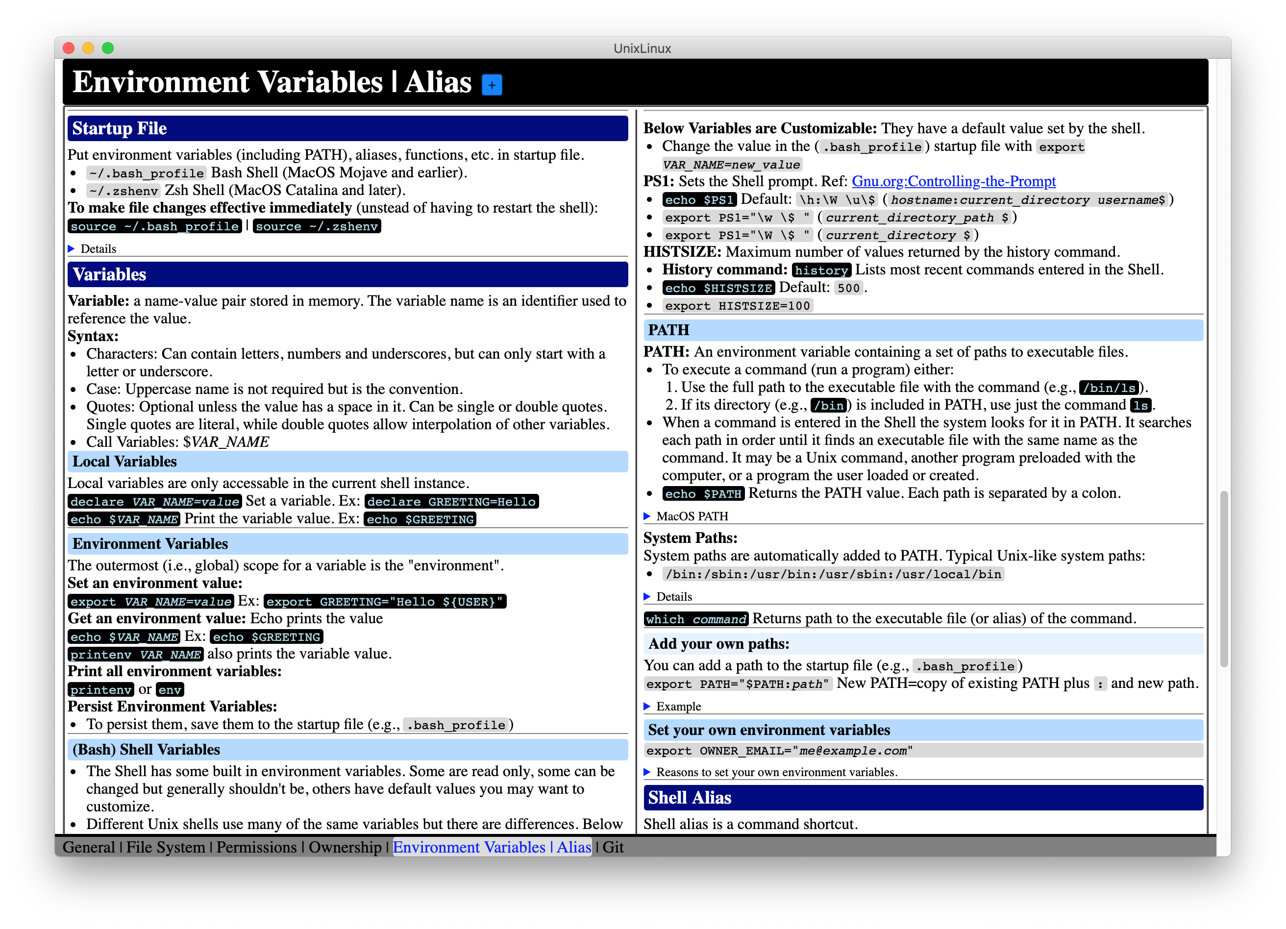 CheatSheet screenshot
