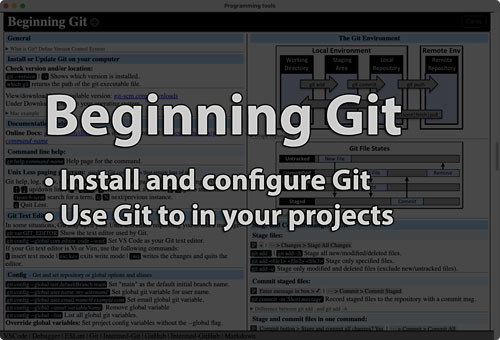 Link to Beginning Git Tutorial tutorial page
