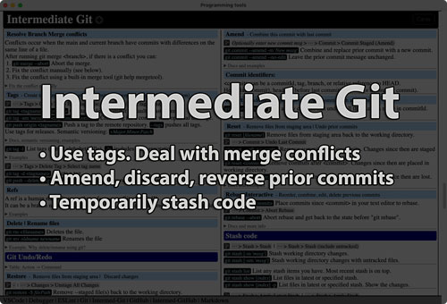 Link to Intermediate Git Tutorial tutorial page