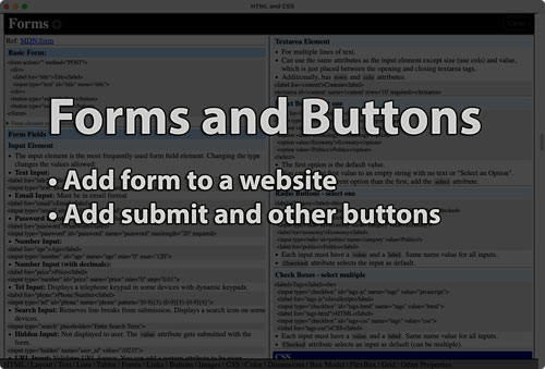 Link to Forms and Buttons tutorial page