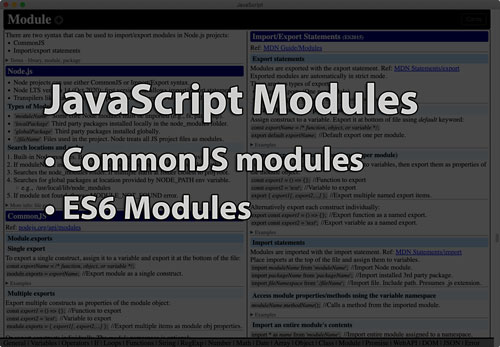 Link to Modules tutorial page