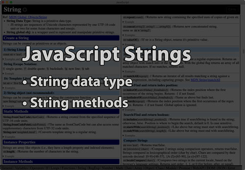 Link to Strings tutorial page