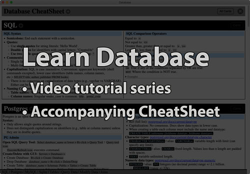Link to Database tutorial page