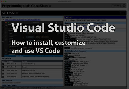 Link to How to use Video Studio Code tutorial page